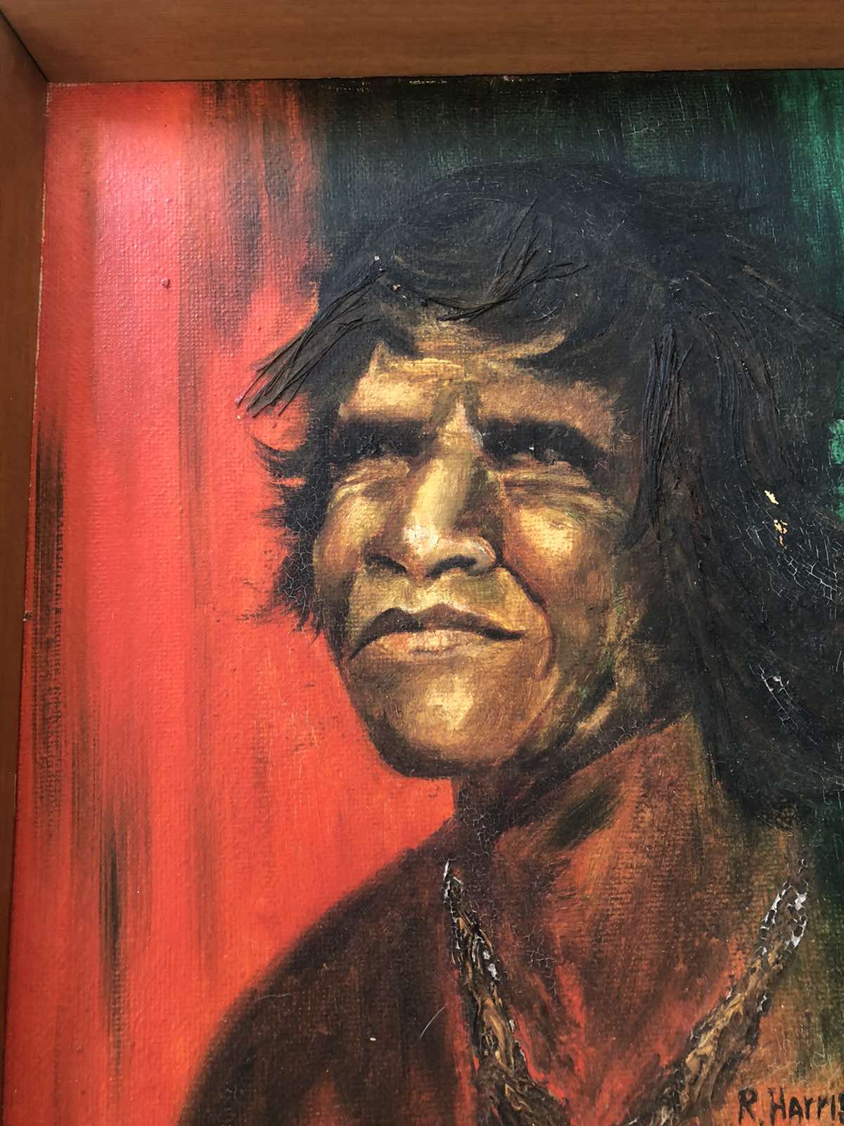 Lovely pair of oil paintings of indigenous subjects