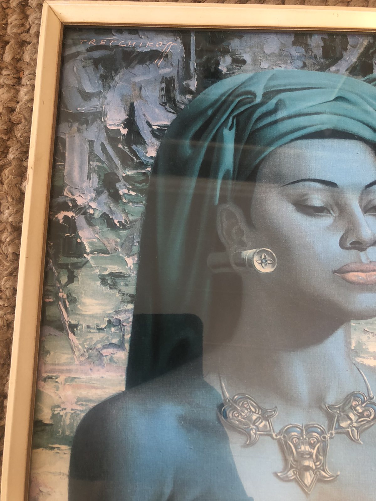 Balinese lady hand signed print