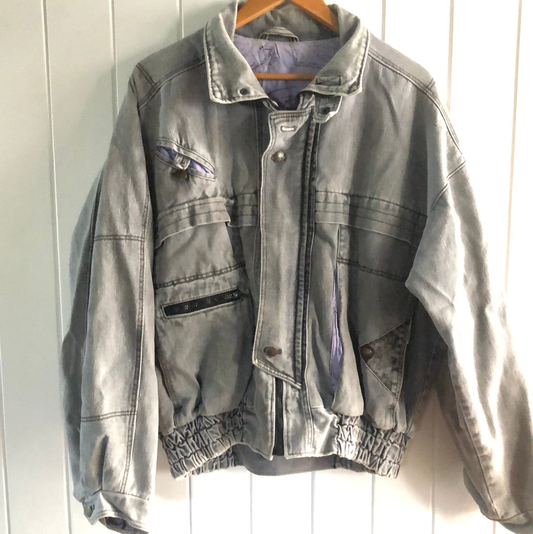 Men’s 80’s large denim jacket German made