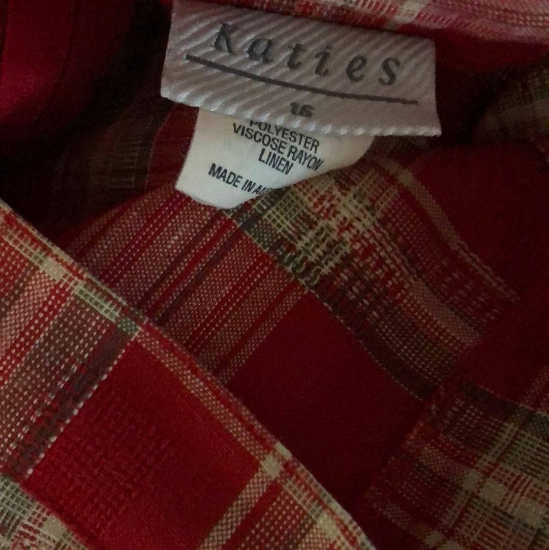 Ladies vintage tartan skirt Katies