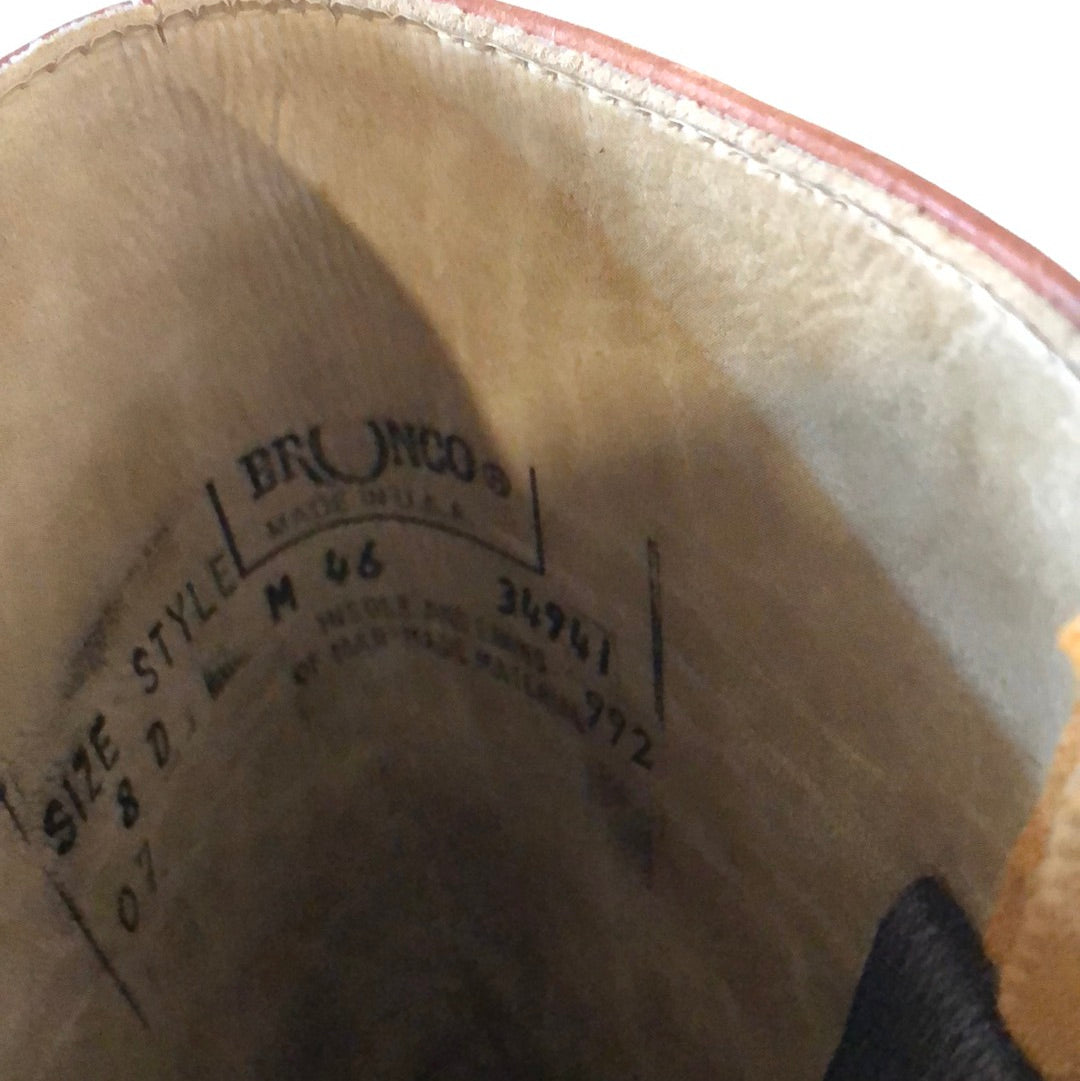 Men’s leather Brunco boots US8