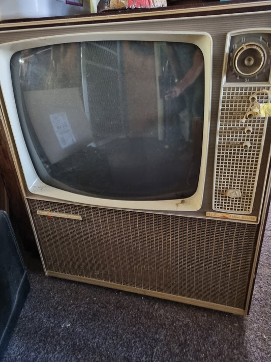 Vintage television radio Mancave