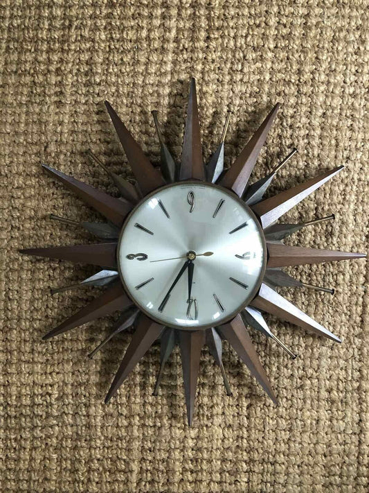 Metamec Vintage Starburst Clock