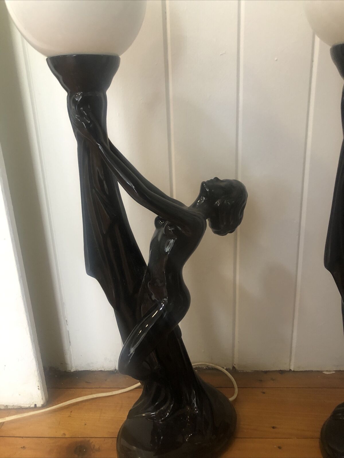 Vintage Italian Ceramic 1980’s Lamp Diana Lamp Panther Lamp