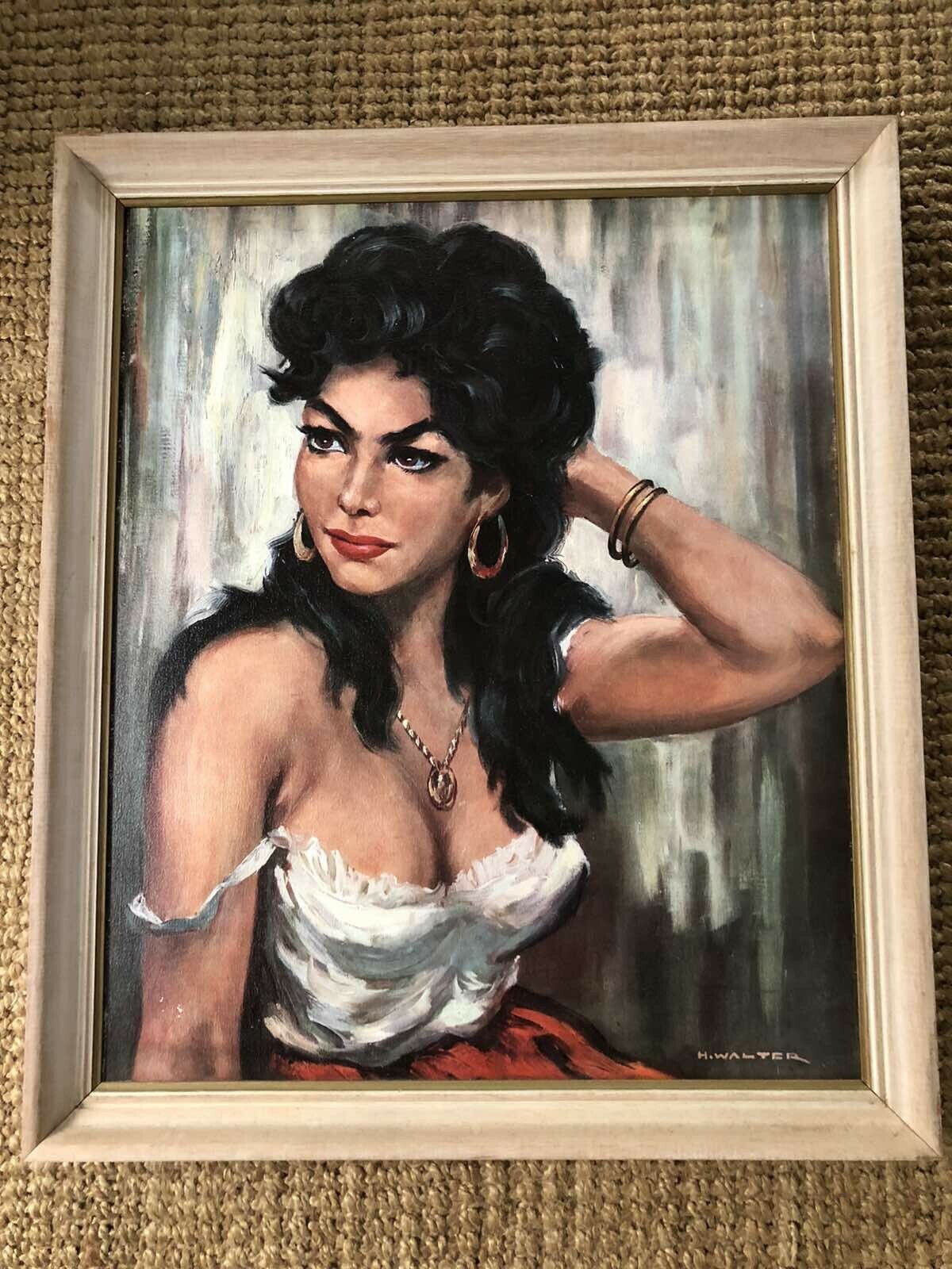 H Walter Vintage Lady Print Gypsy Girl