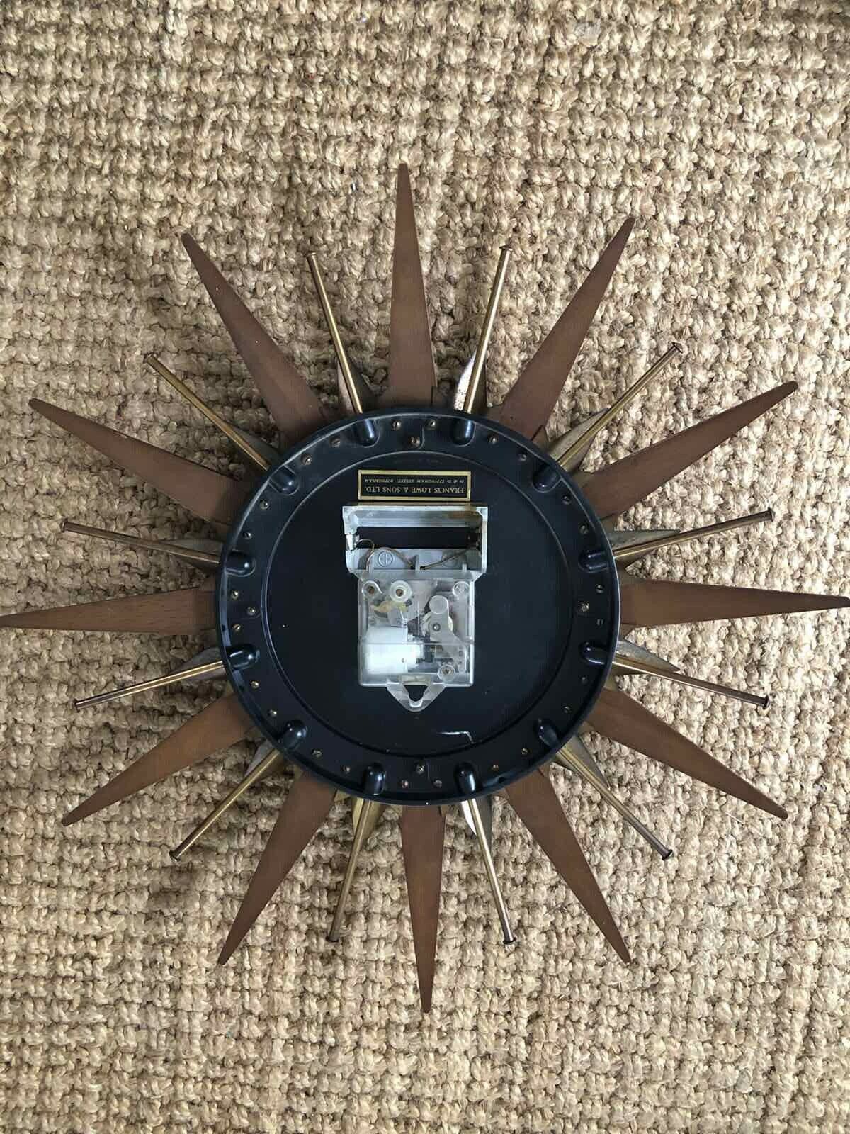 Metamec Vintage Starburst Clock