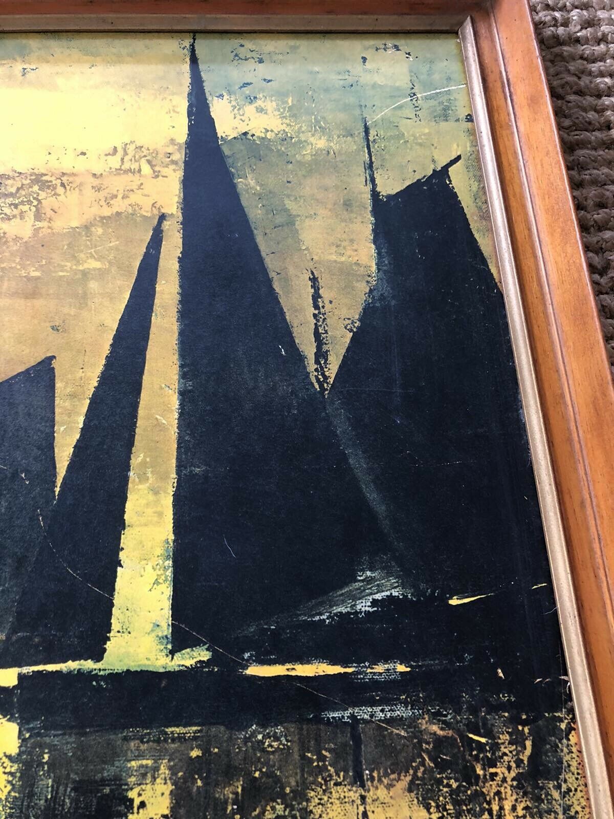 Rutledge Sails At Sunset Print Vintage Mid Century