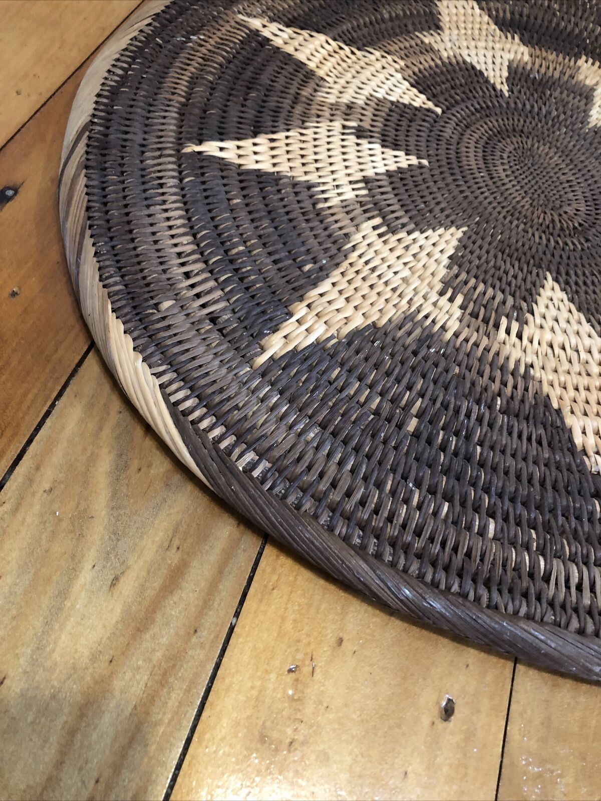 Large PNG Traditional Buka Tray/plate/ Mat Vintage