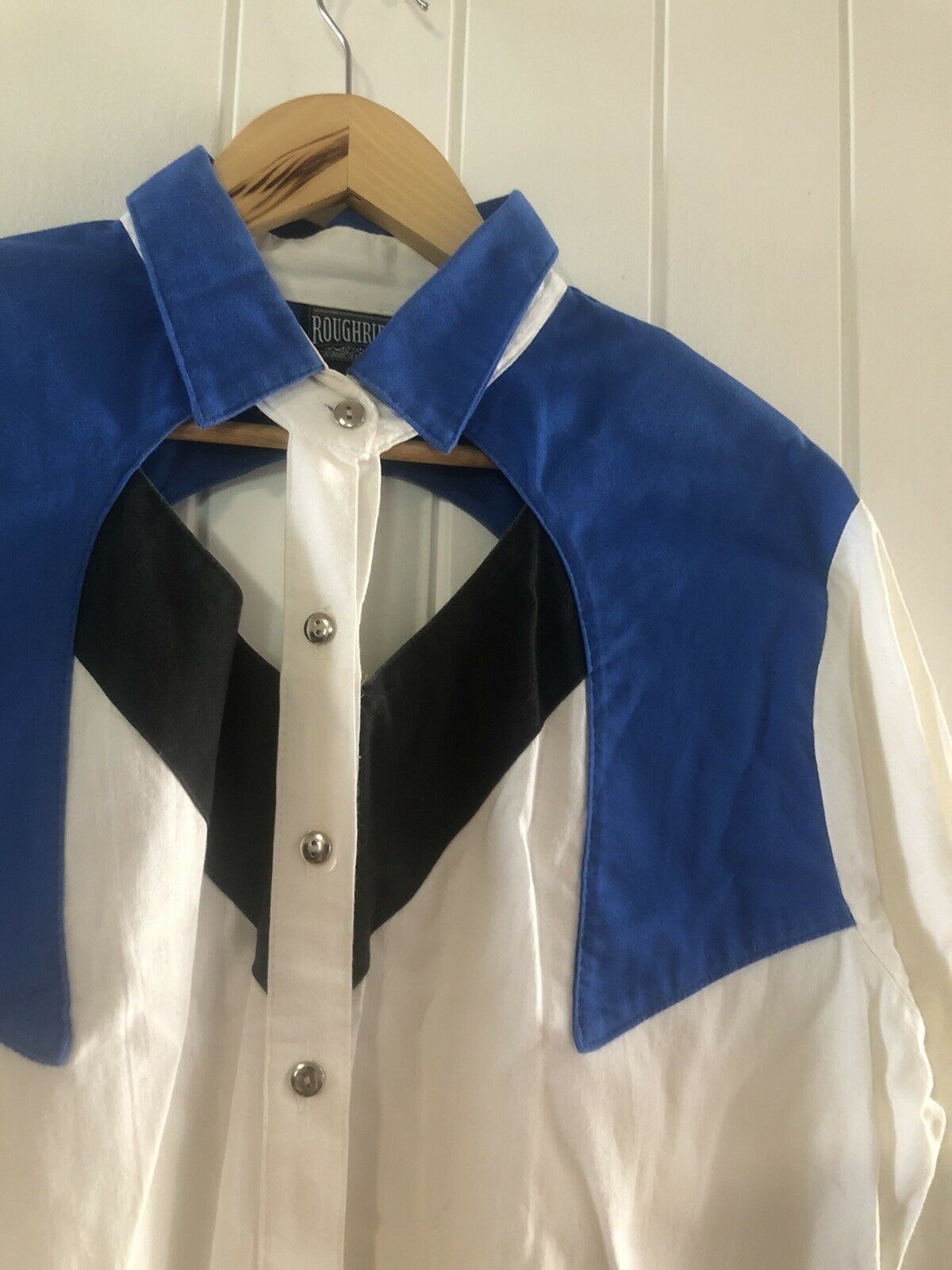 Vintage Shirt Open Back Retro Western ladies
