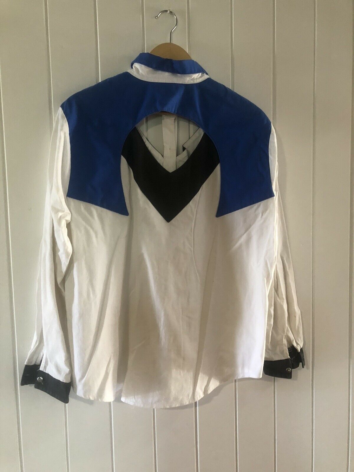 Vintage Shirt Open Back Retro Western ladies