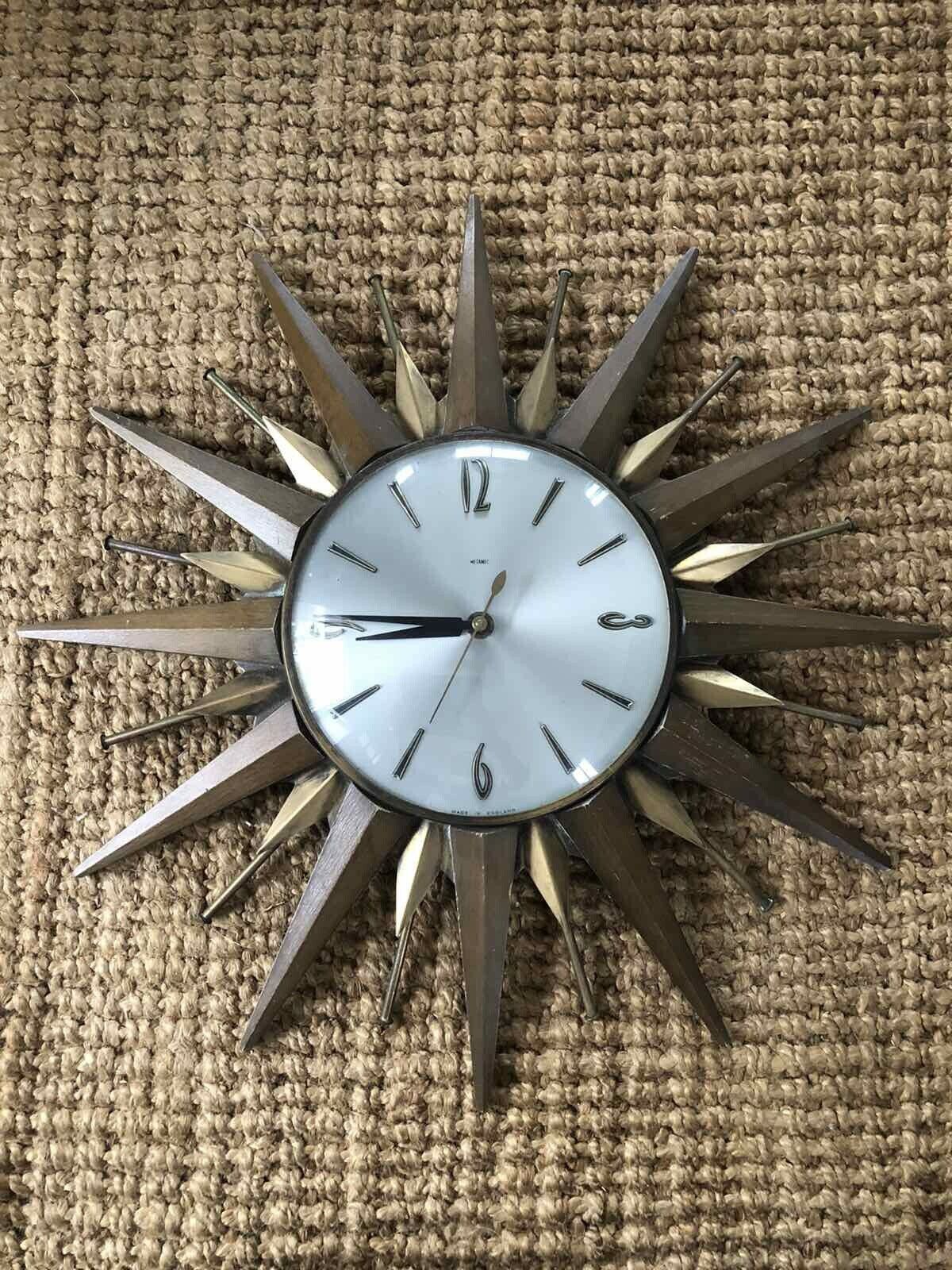 Metamec Starburst Clock Vintage