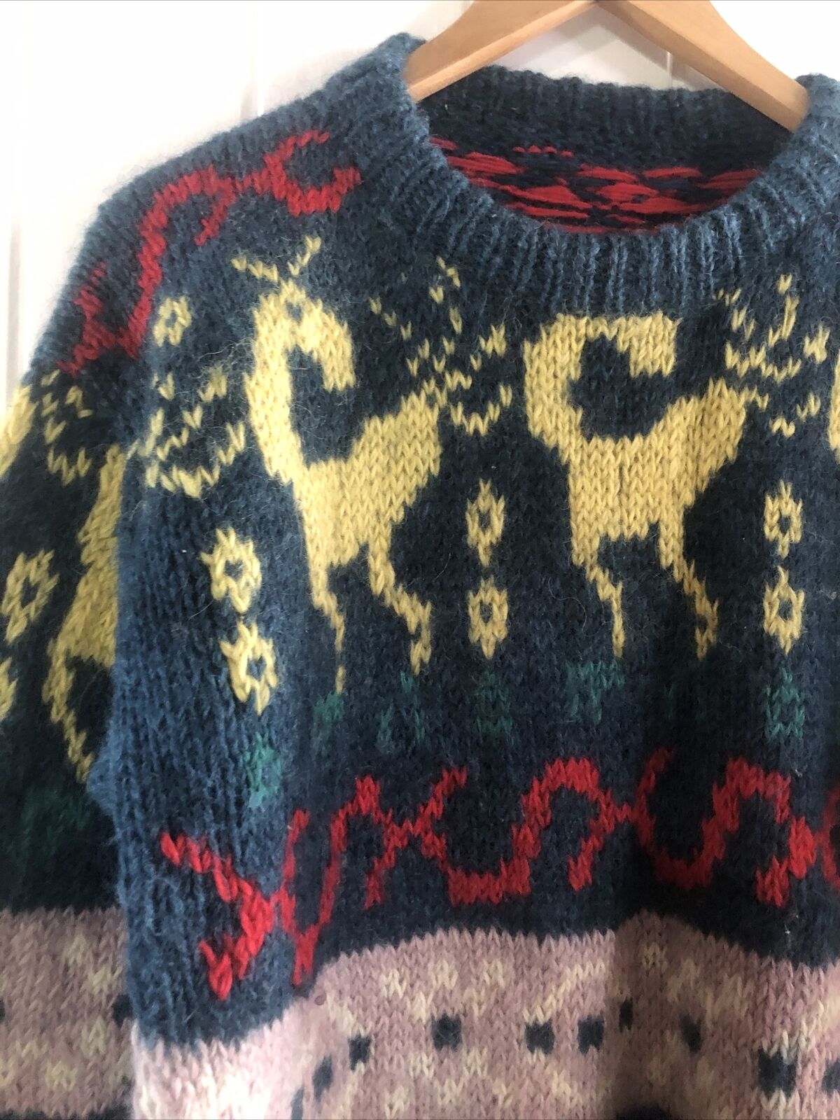 Vintage Pure Wool Jumper Unisex Cosby Retro 80’s 90’s mens