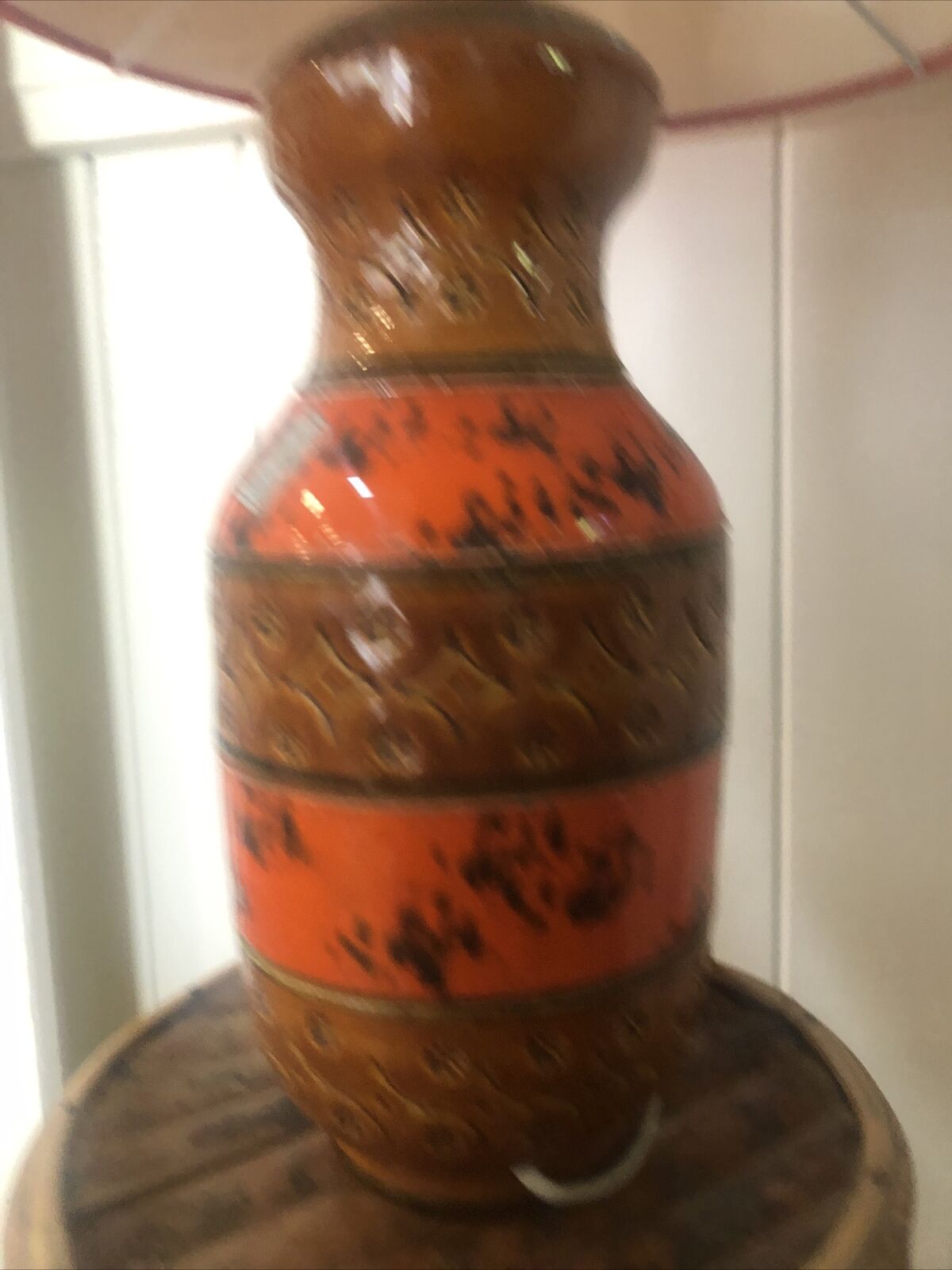 Italian Lamp Light Vintage Pottery