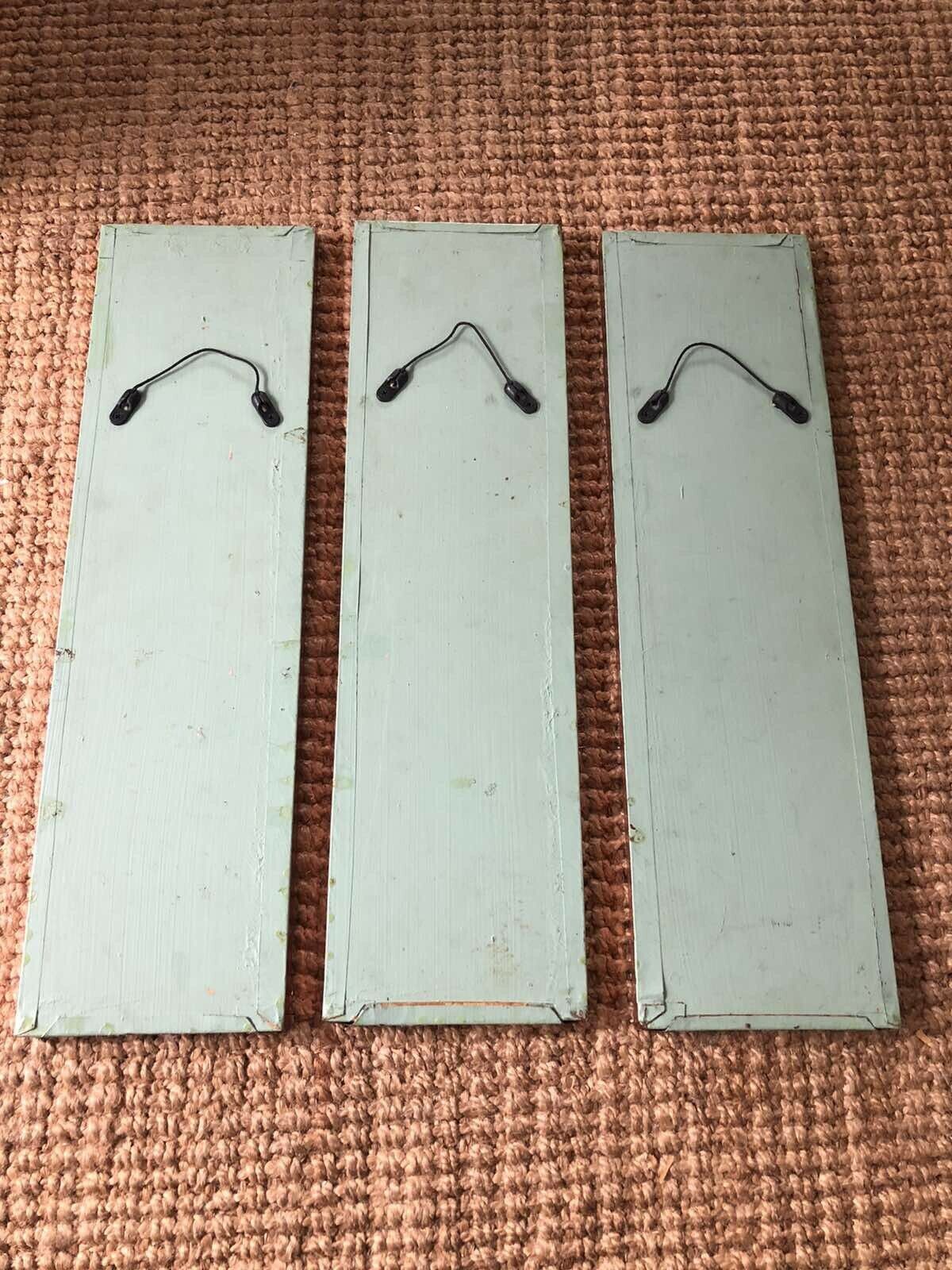 Set Of 3 Copper Wall Plaques Mid Century Decor