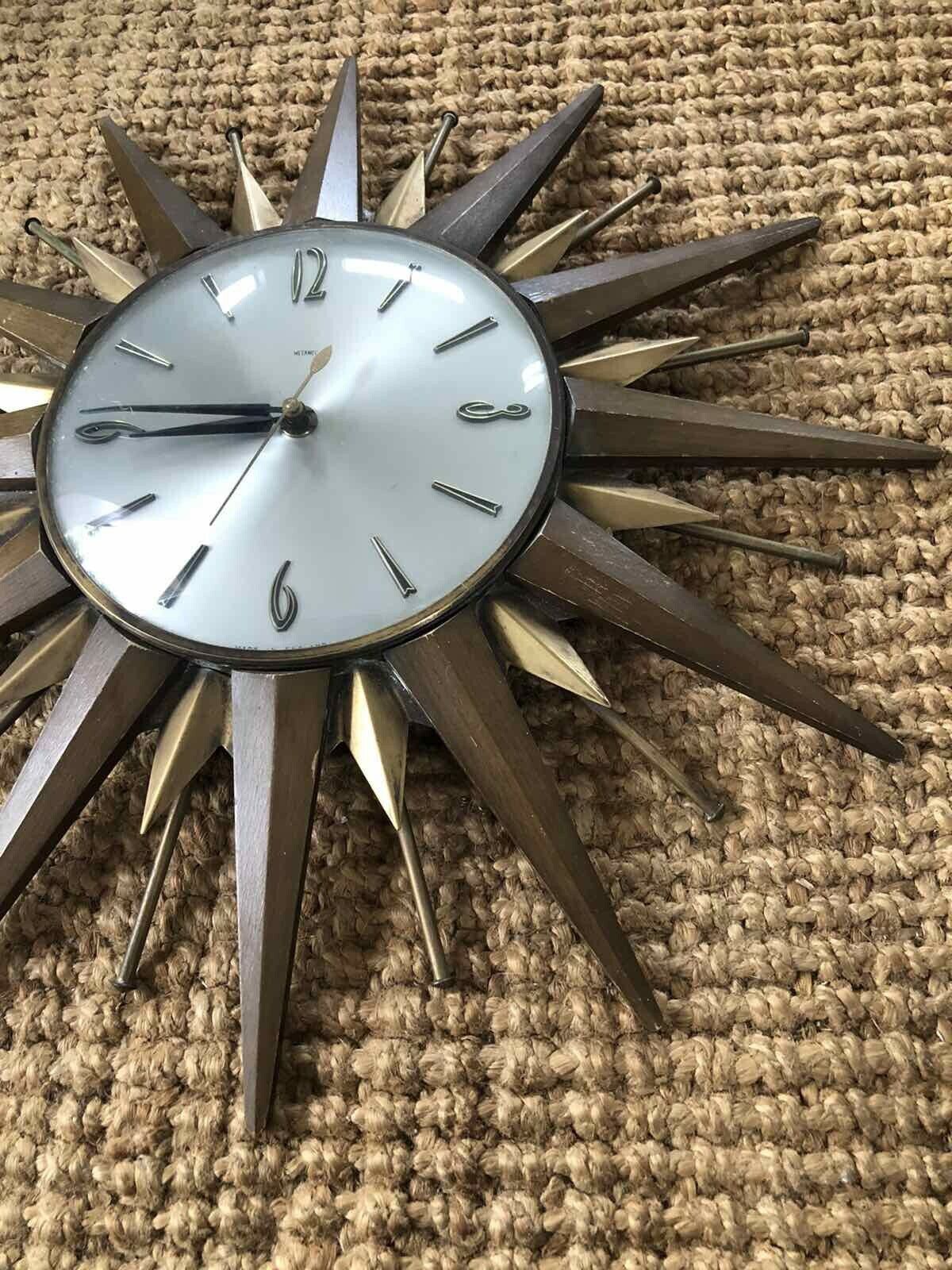 Metamec Starburst Clock Vintage