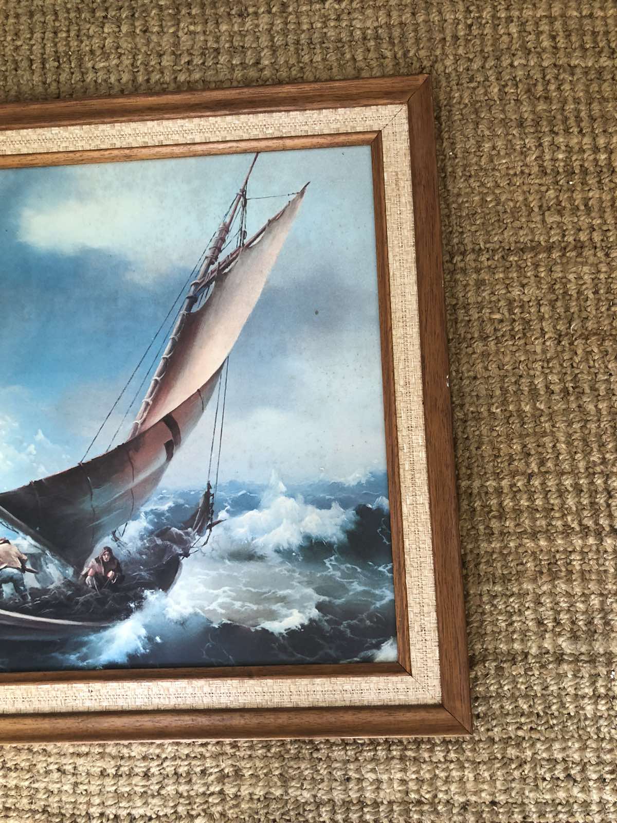 Seascape vintage print