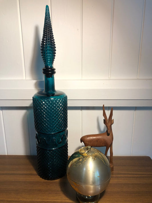 Teal genie bottle