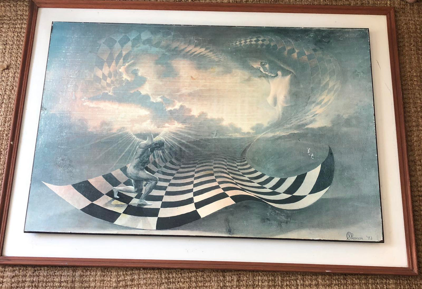 Large pearson solar offering vintage print