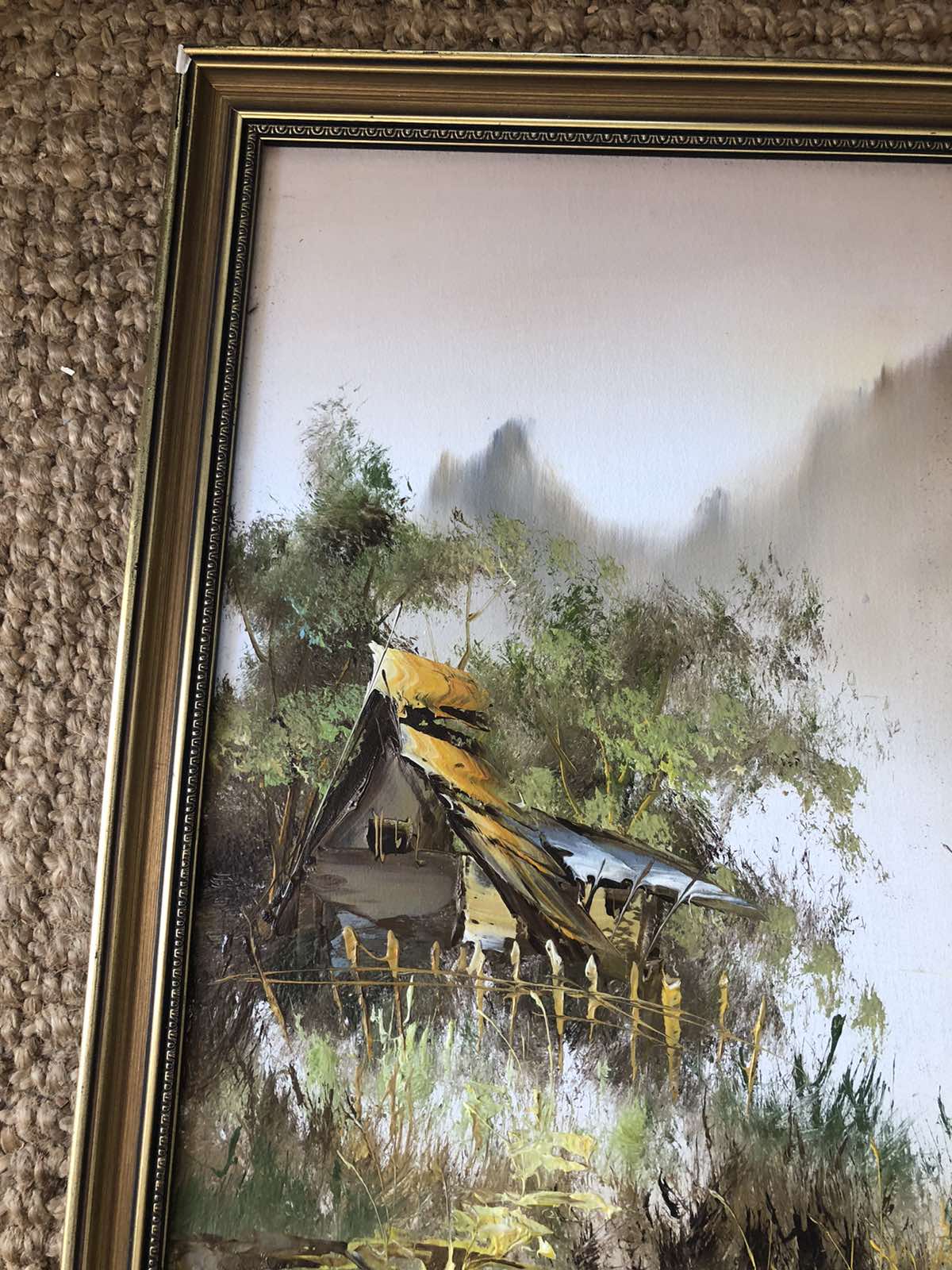 Asian seascape original oil painting