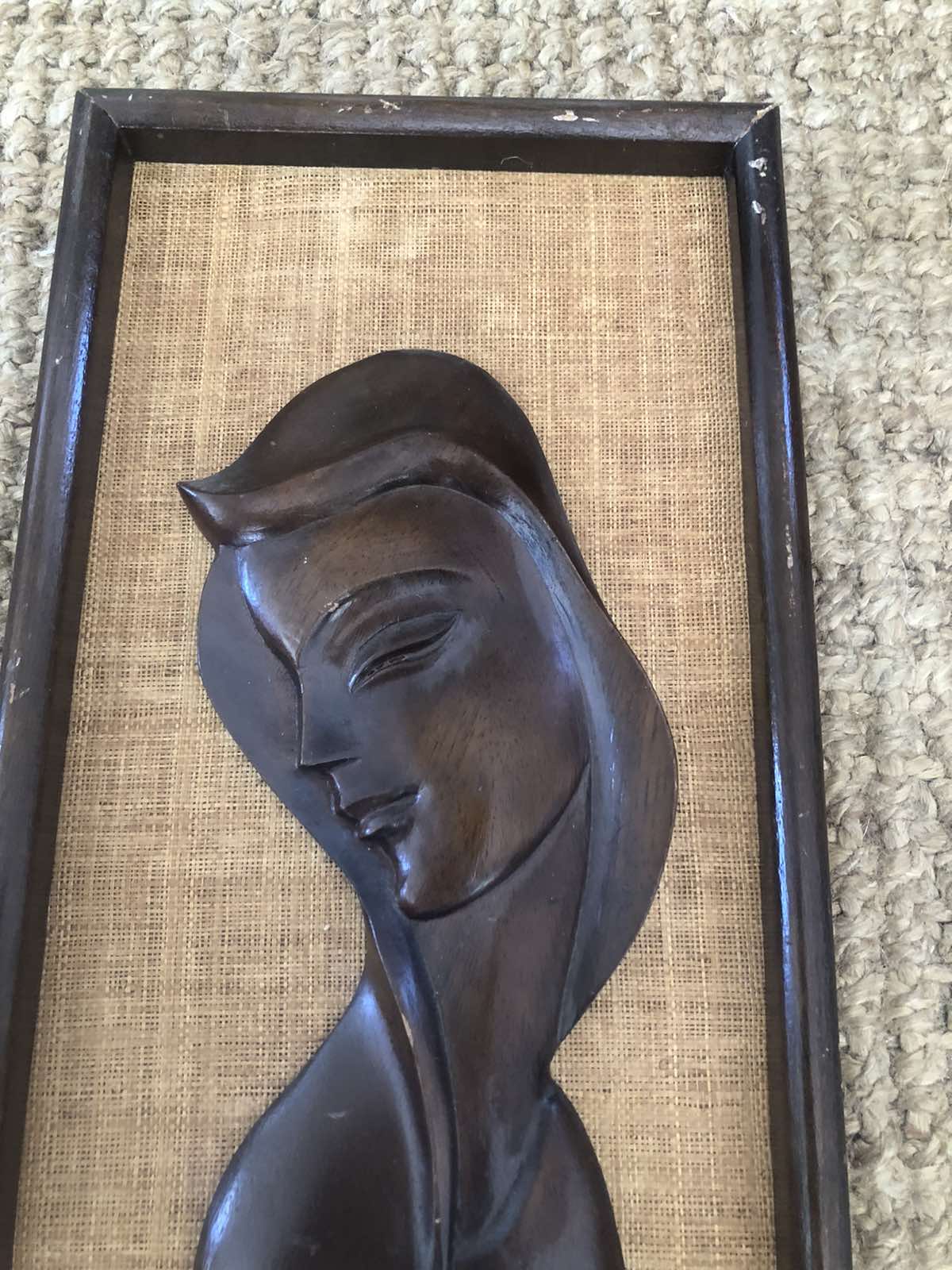 Mid century wall plaque
