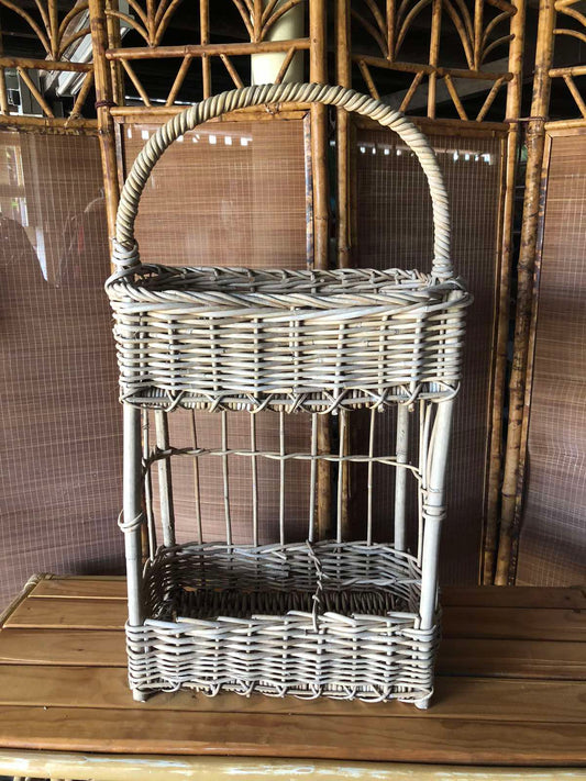 Boho basket drinks/picnic/veg rack/plant