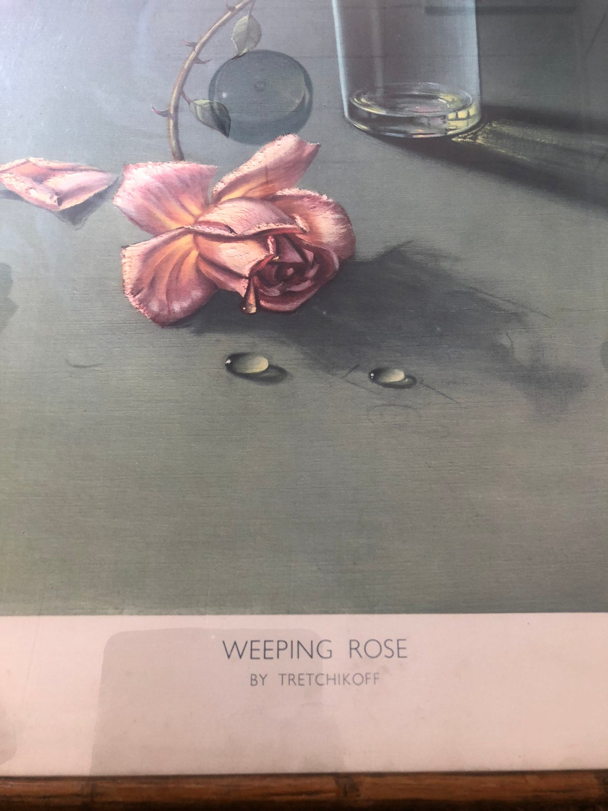 Tretchikoff weeping rose vintage print