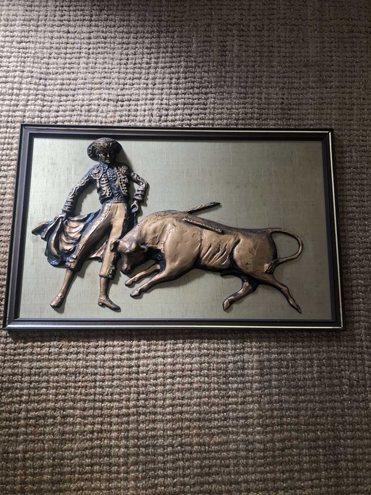 Matador wall plaque 3d vintage print