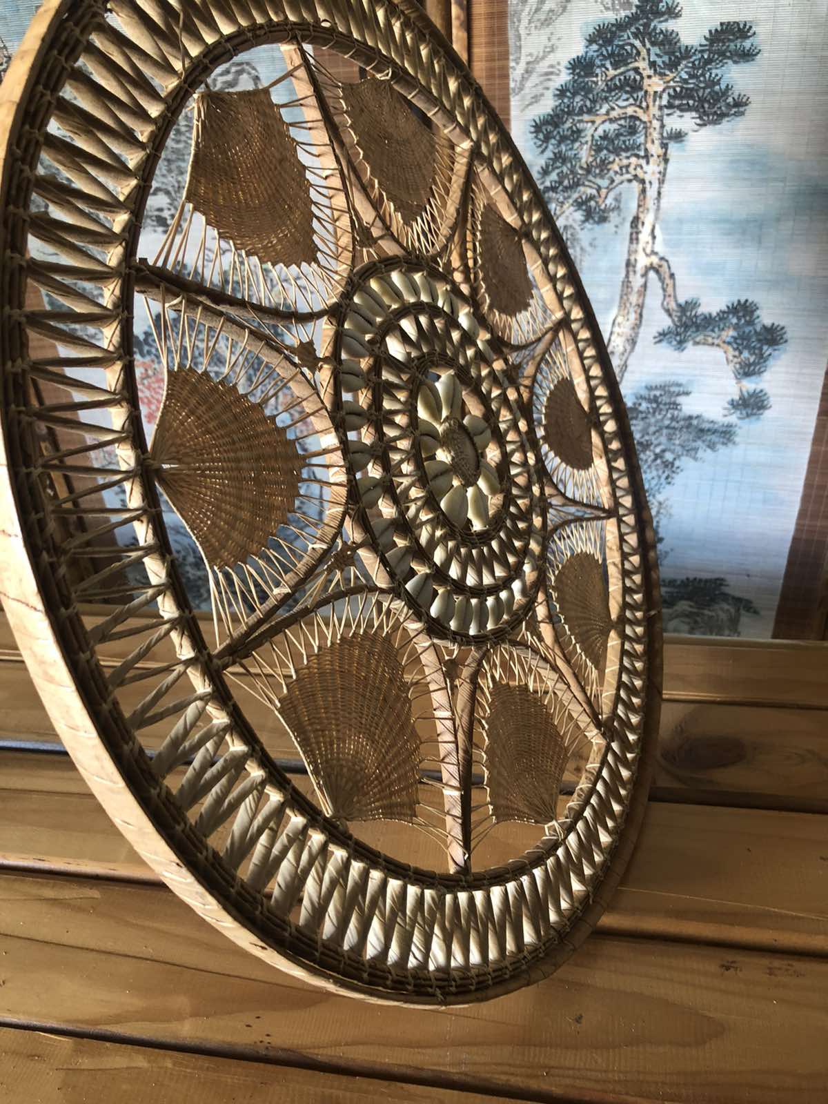 Vintage Boho shell wall decor