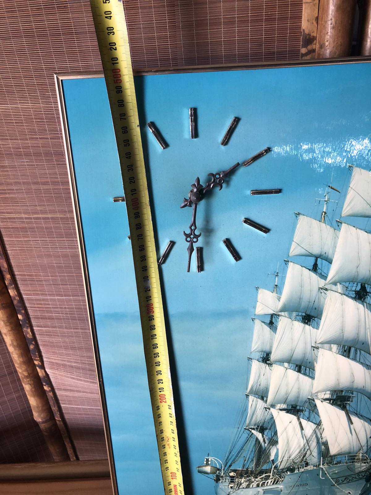 Mid century ship clock print