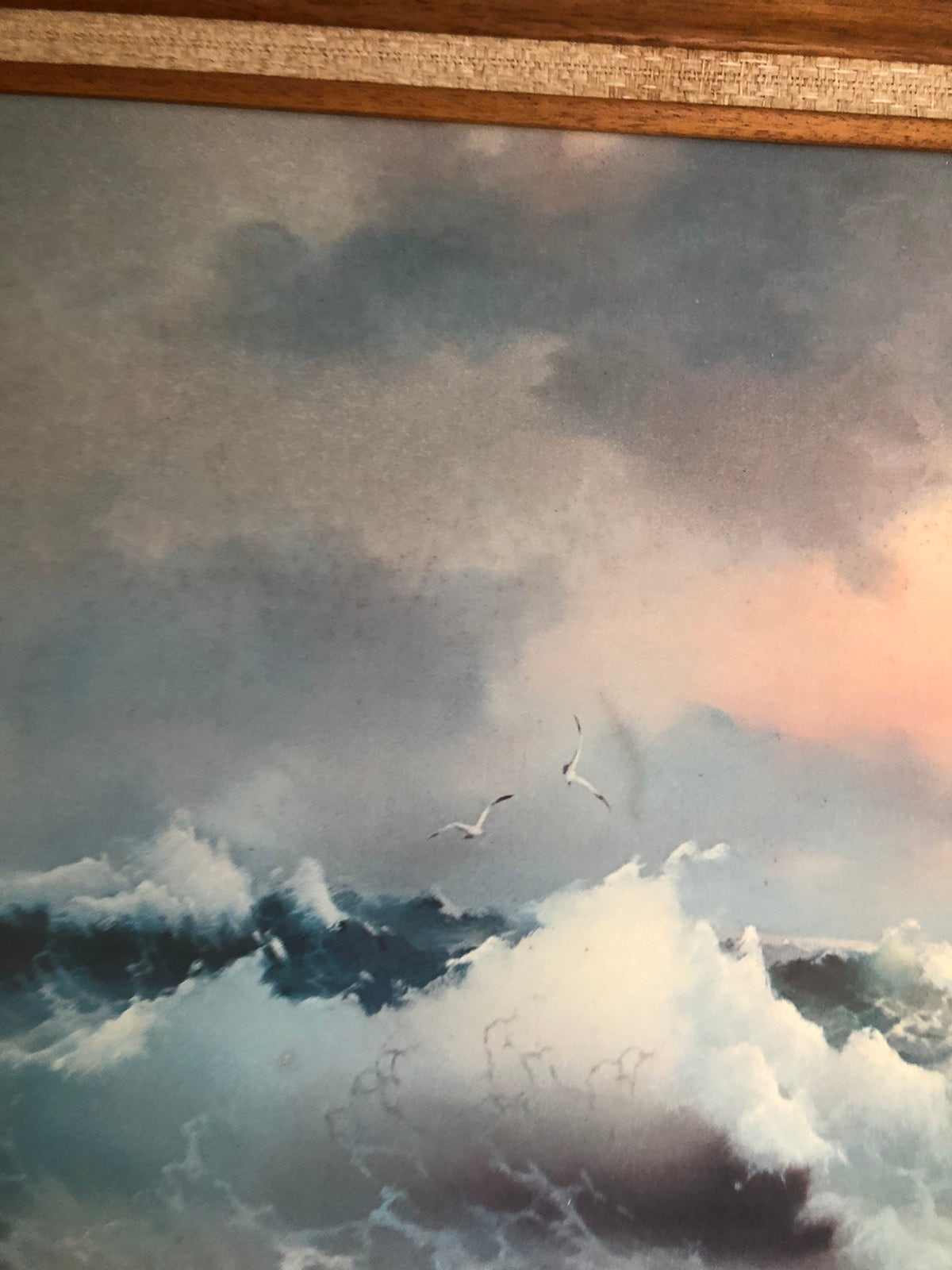 Seascape vintage print