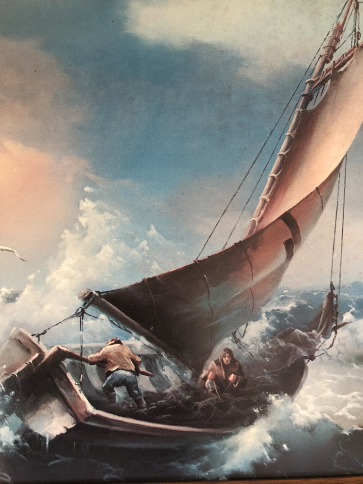 Seascape vintage print