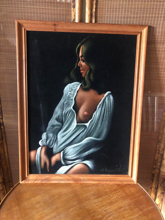 nude velvet painting