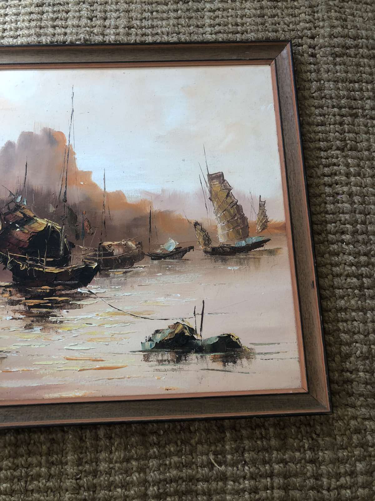 Oil painting mid century style