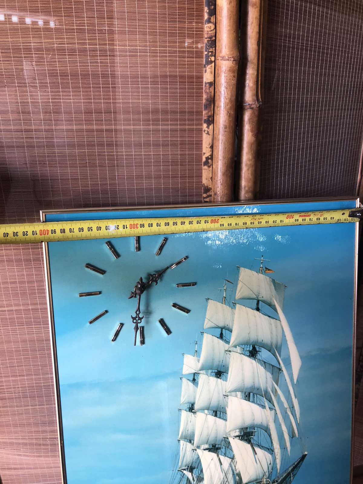 Mid century ship clock print