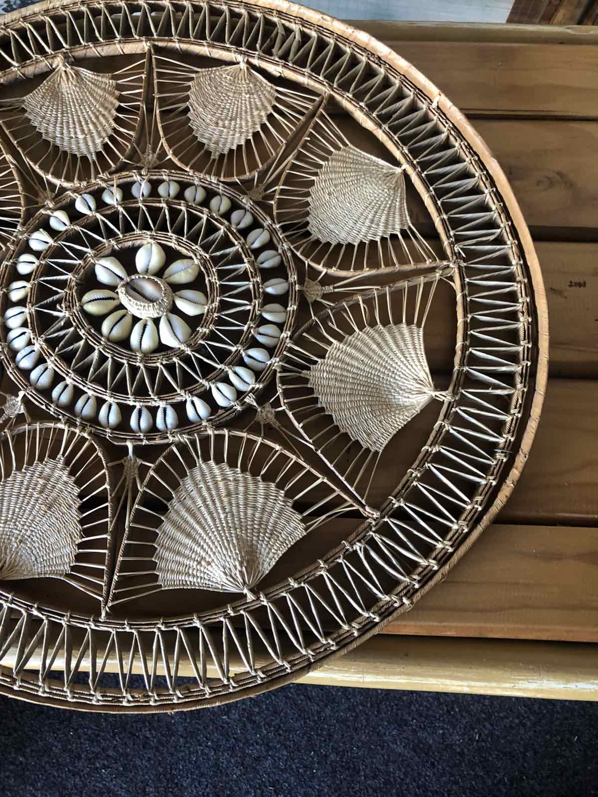 Vintage Boho shell wall decor