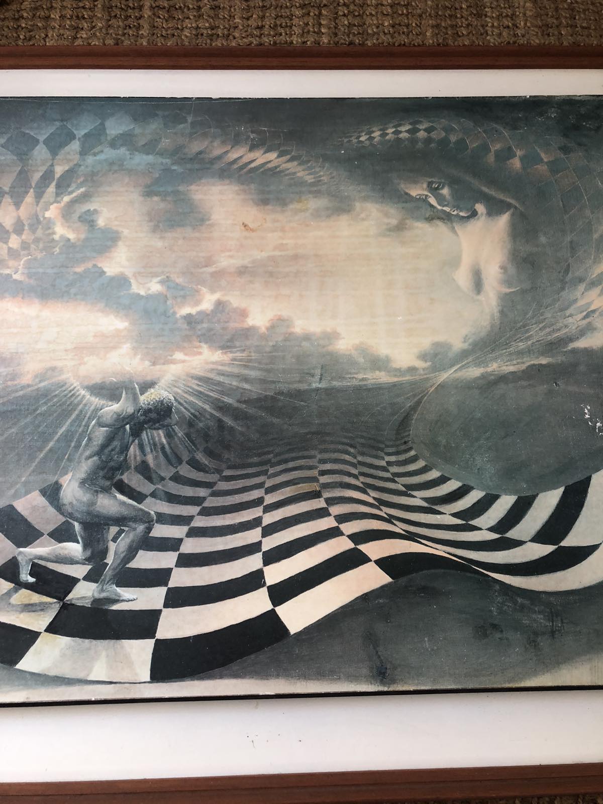 Large pearson solar offering vintage print