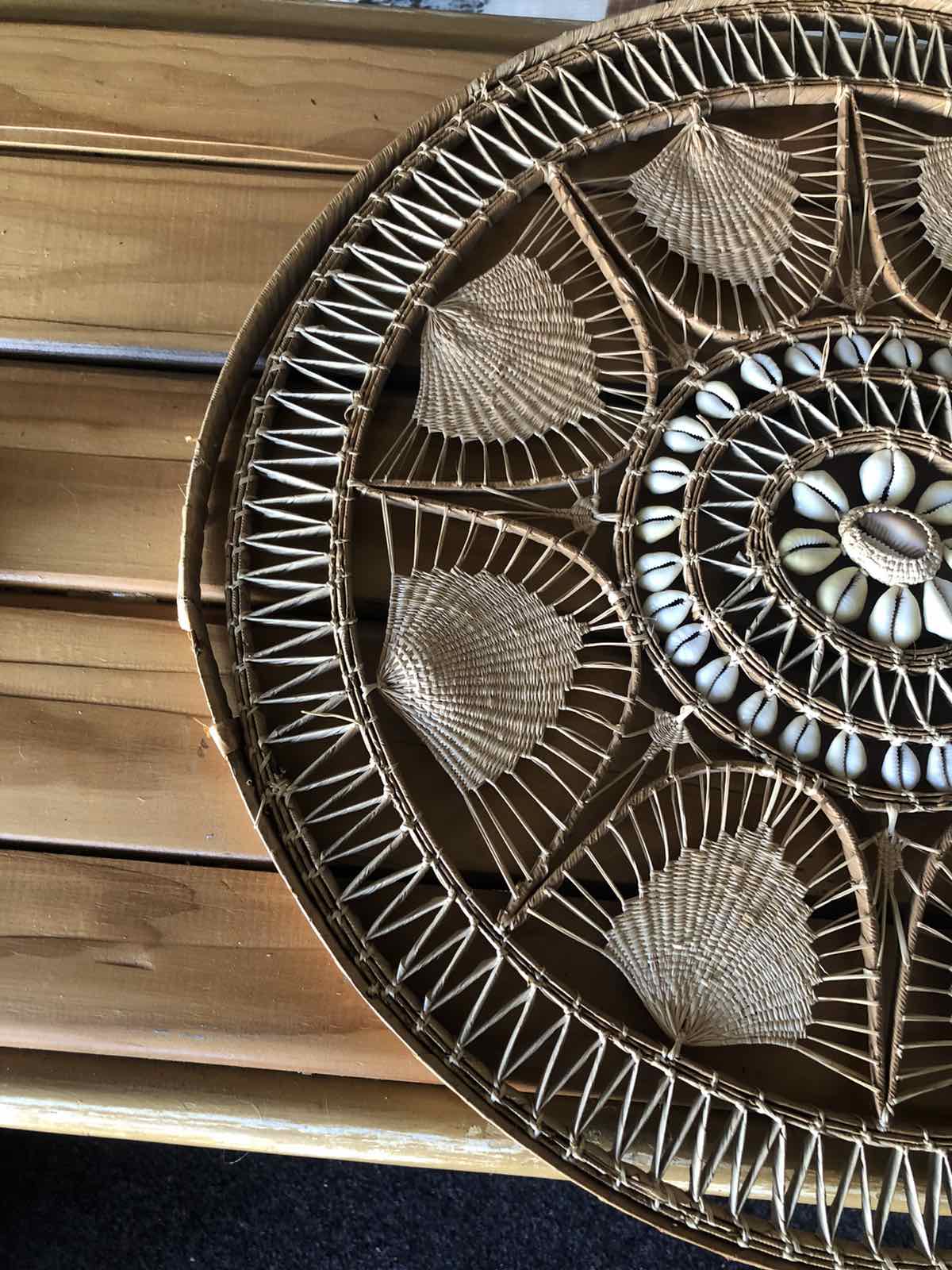 Vintage Boho shell wall decor