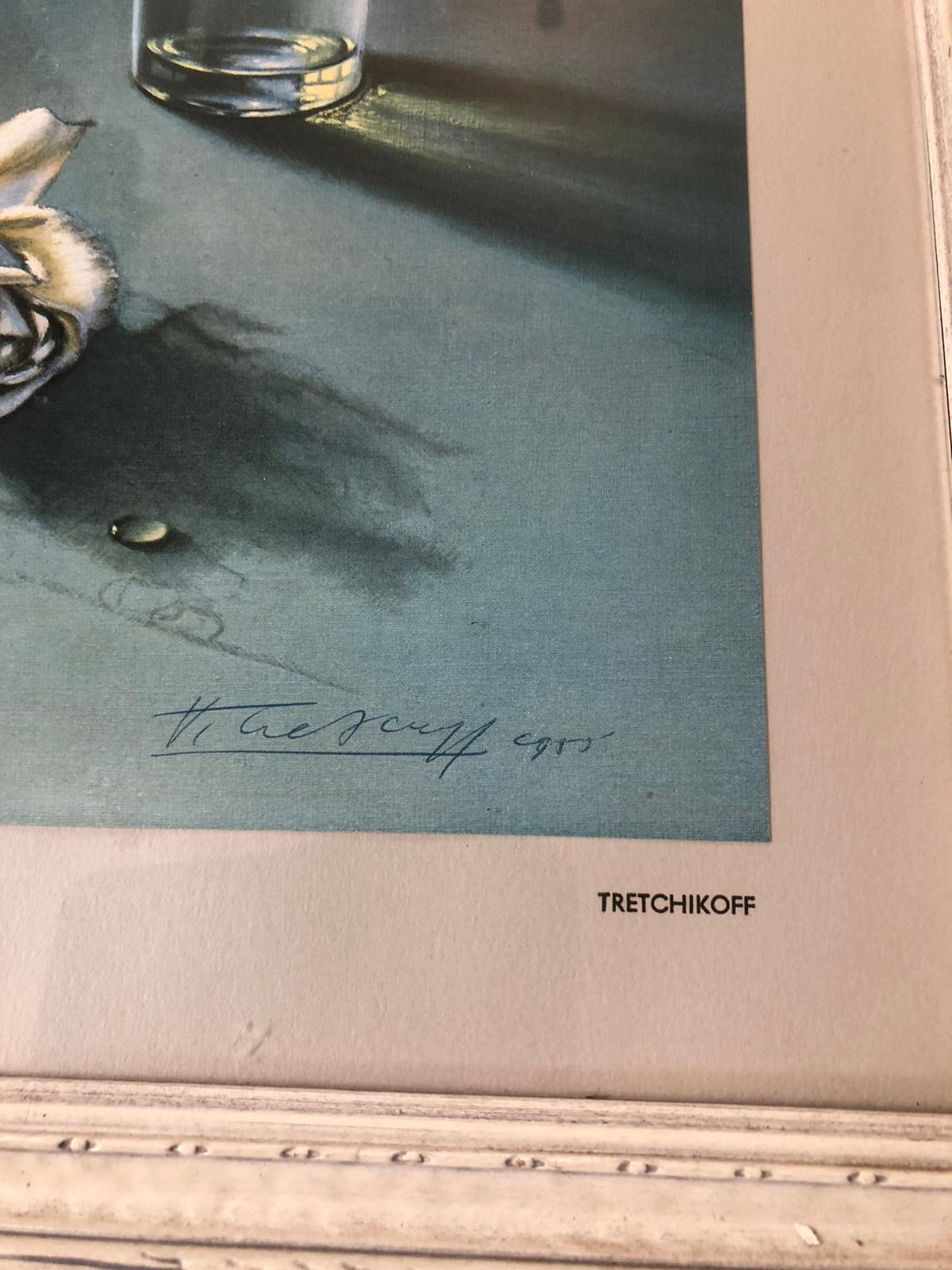 tretchikoff weeping rose vintage print hand signed by artist