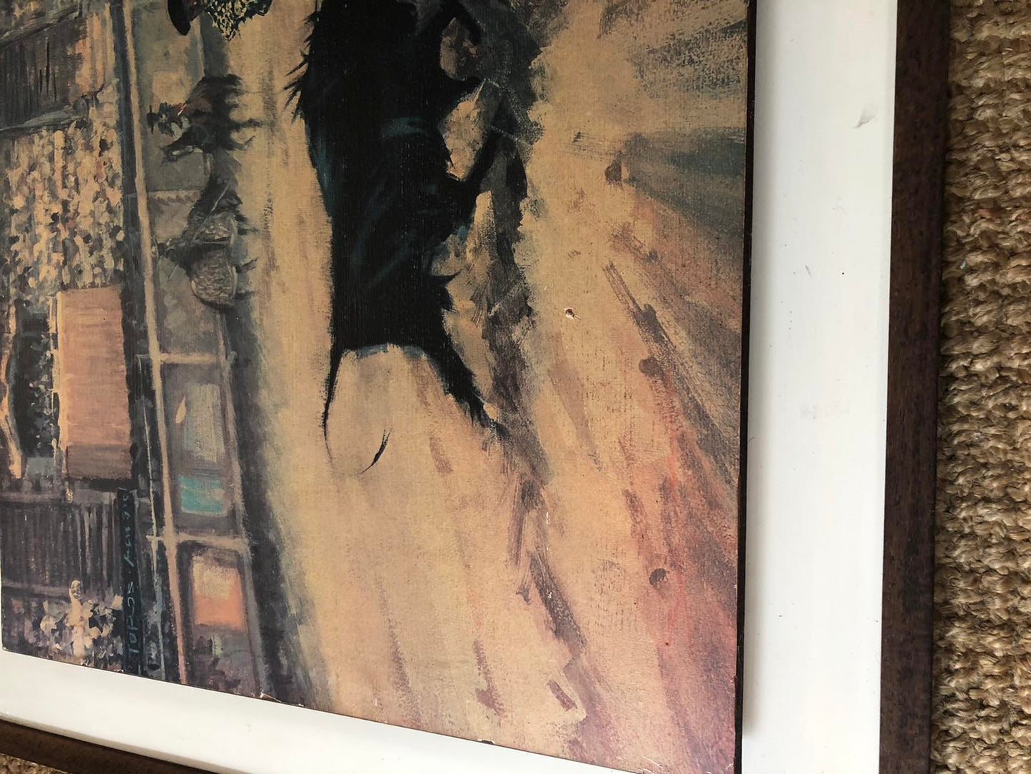 mid century decor matador print