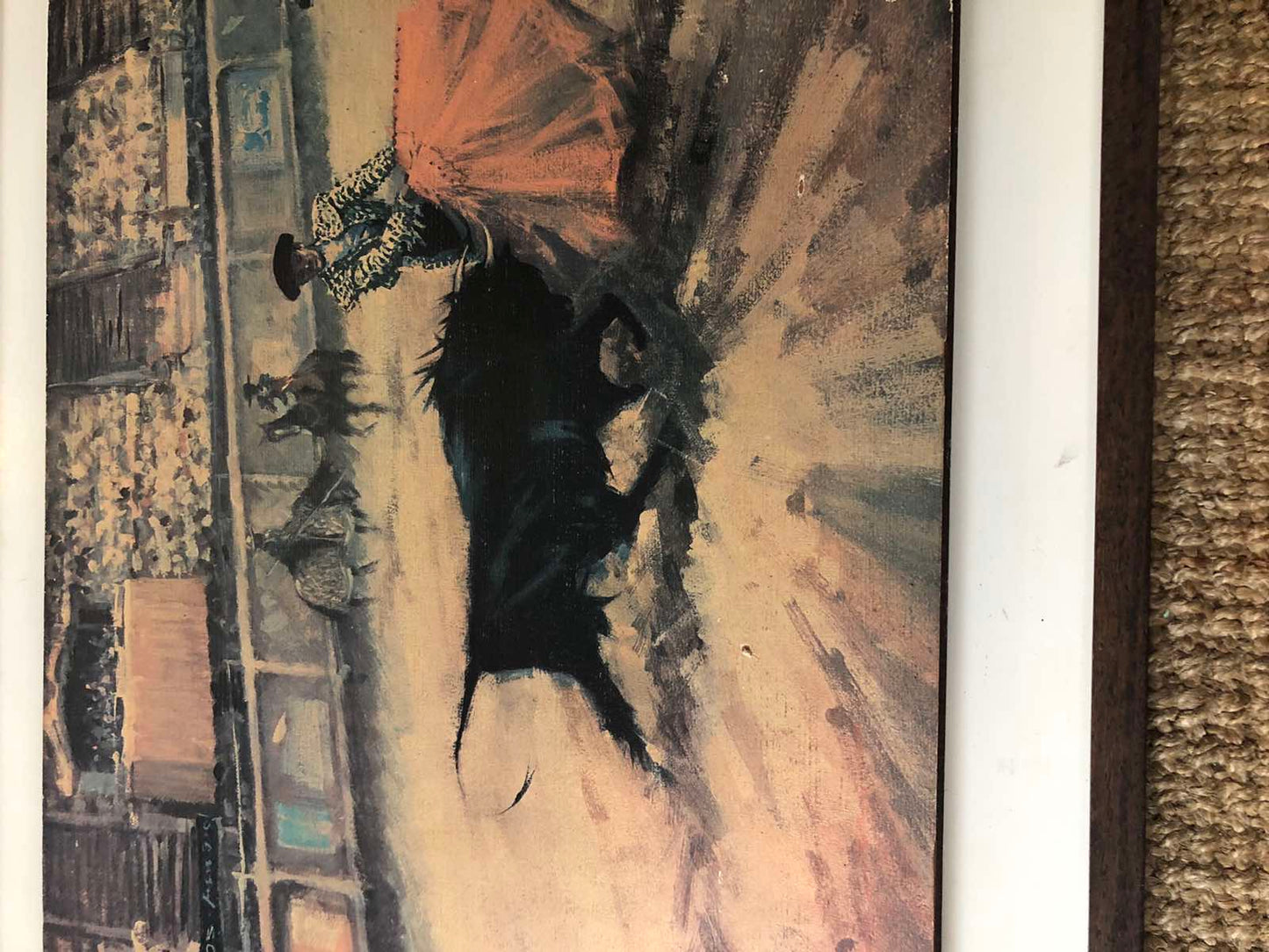 mid century decor matador print