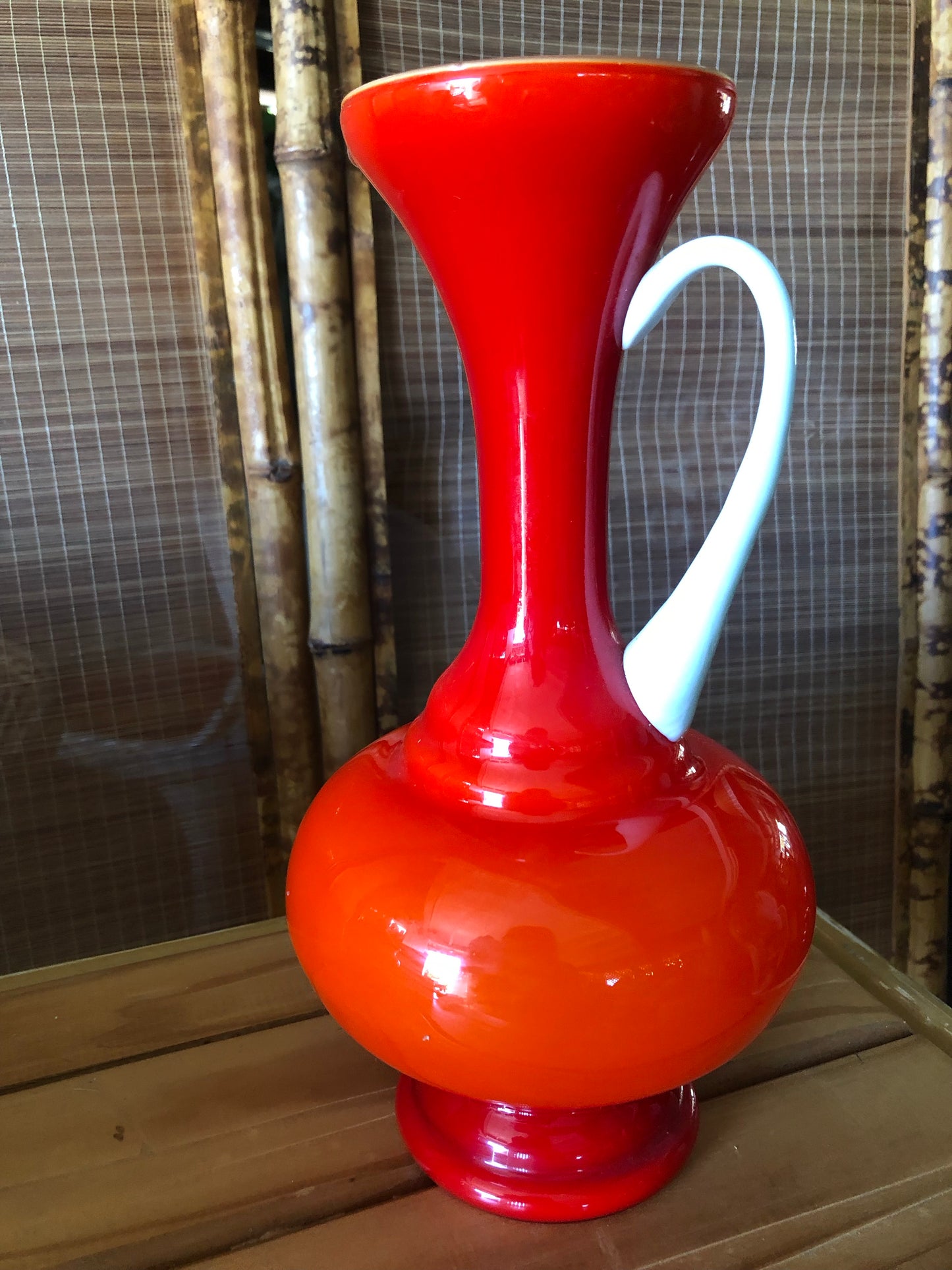 Italian cased glass jug Art