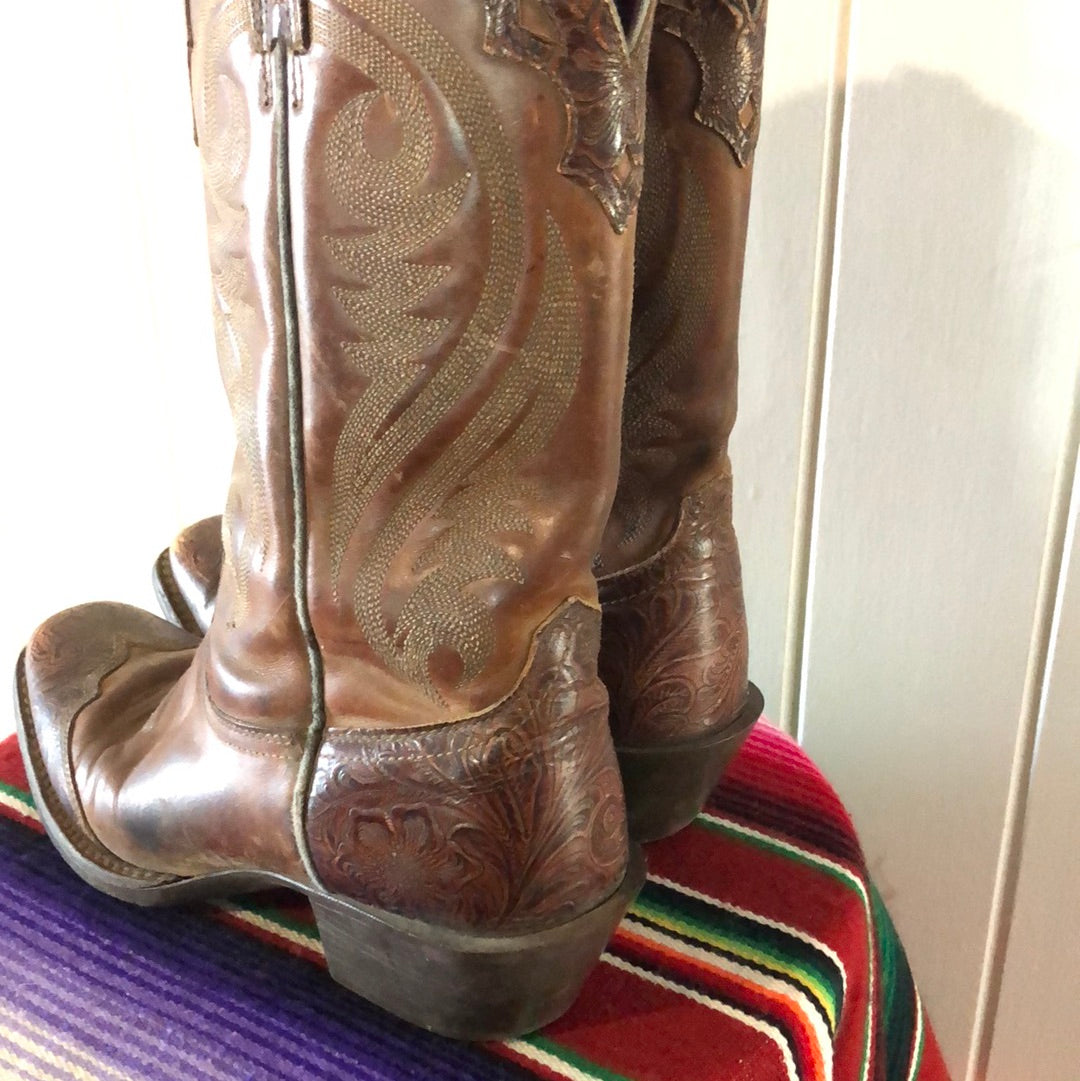 Ladies leather Ariat cowgirl boots uk5.5