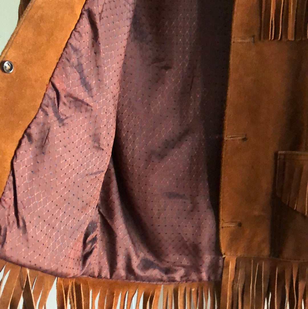 Ladies western leather jacket 8 70’s