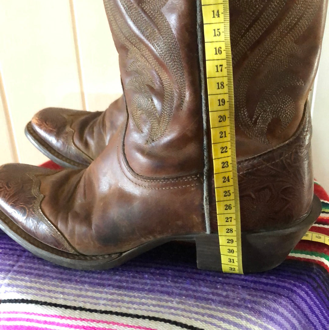 Ladies leather Ariat cowgirl boots uk5.5