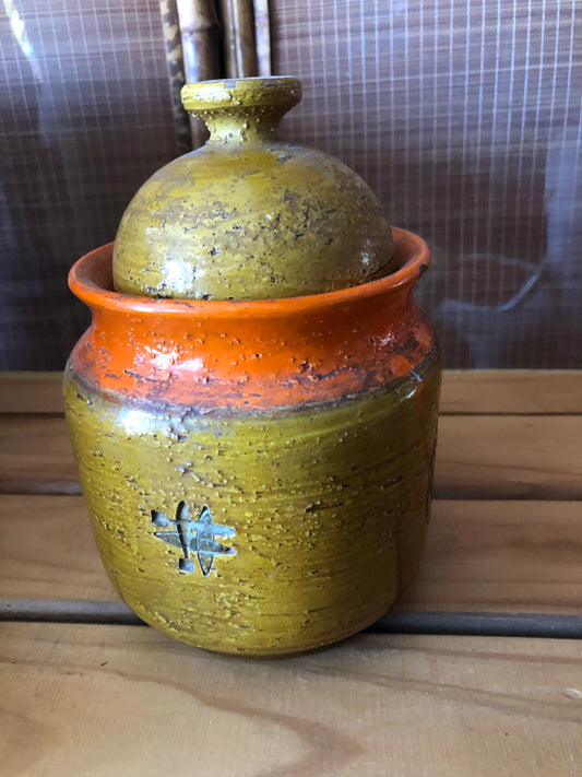 Bitossi Italian lidded pot