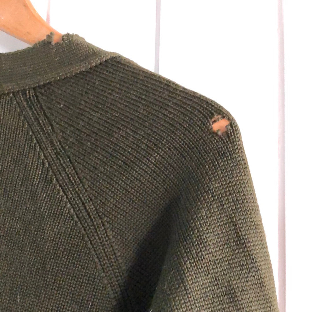 Men’s 90’s Nirvana grunge style grandfather cardigan