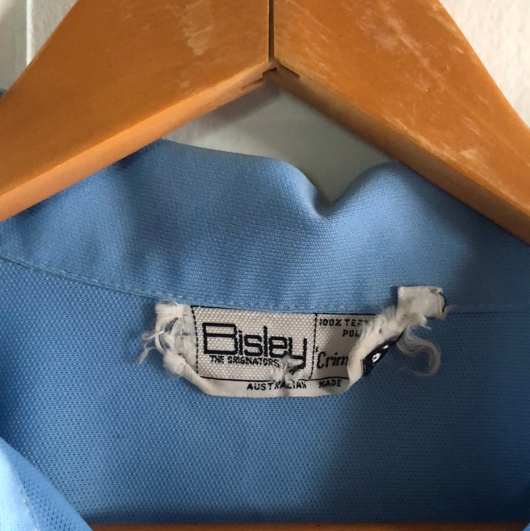 Men’s vintage retro Bisley crimplene shirt M