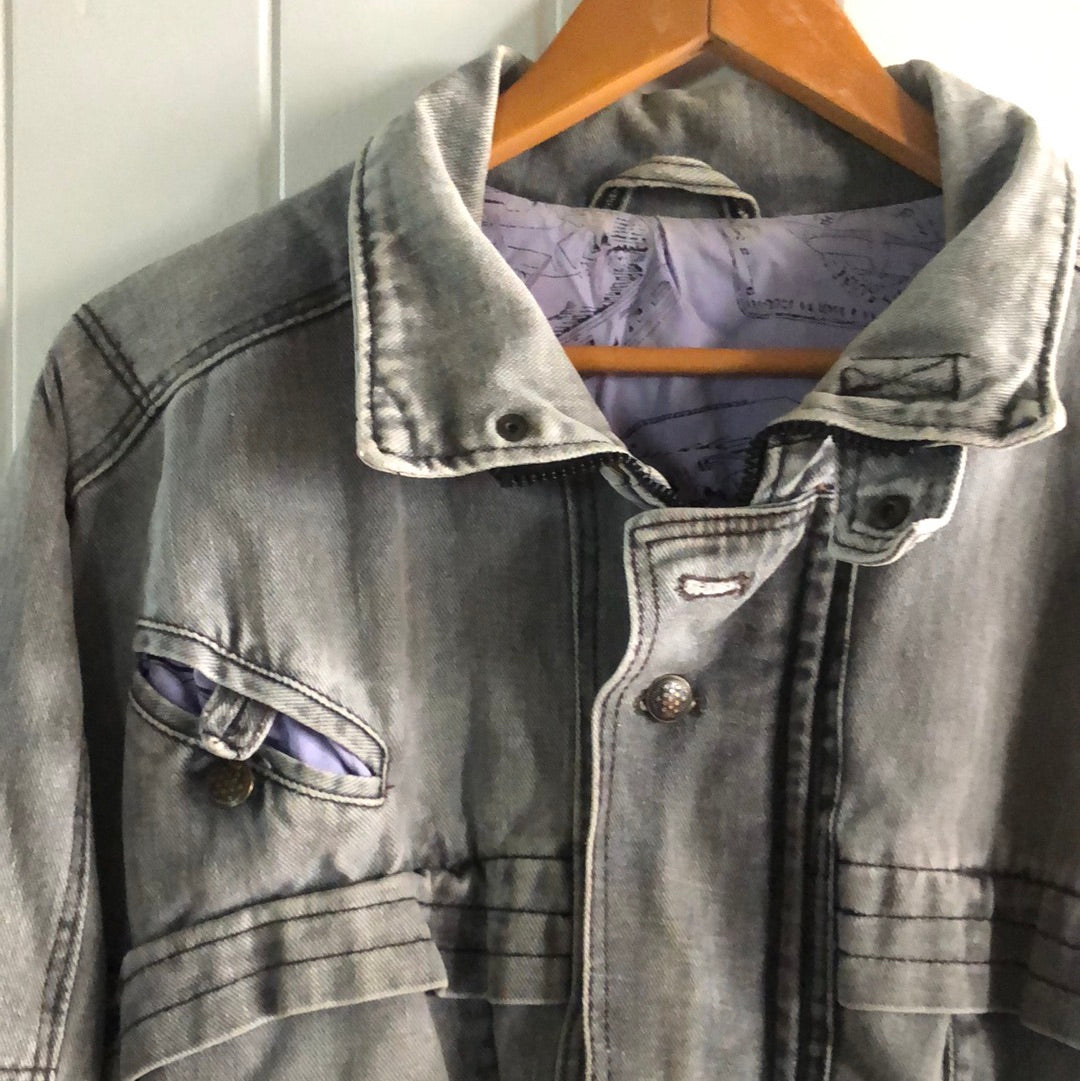 Men’s 80’s large denim jacket German made