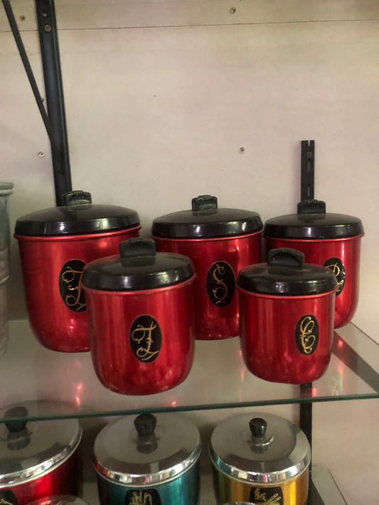 spice anodised canister set kitchen