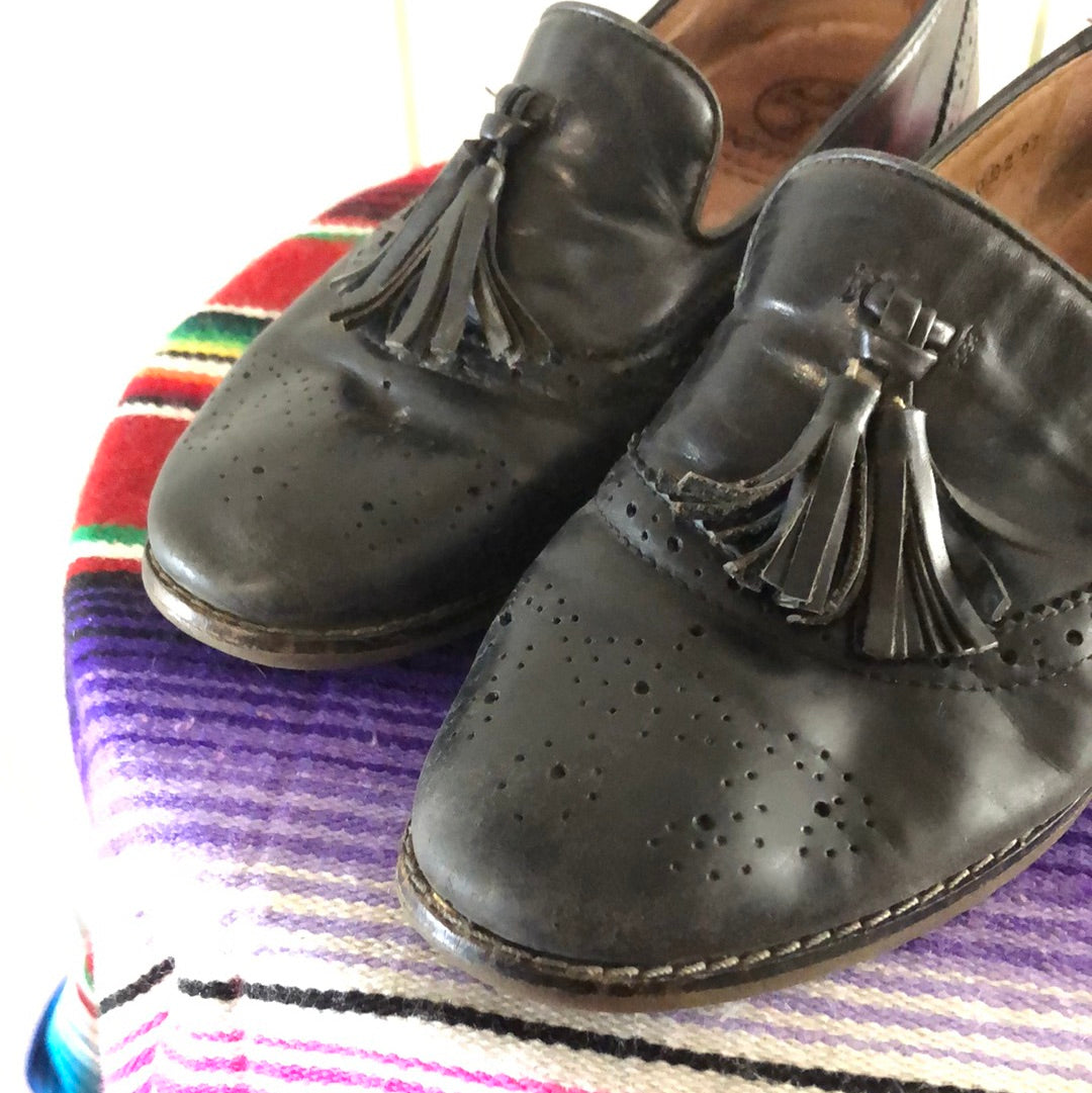 90’s ladies leather school shoes Teenmix 7/7.5